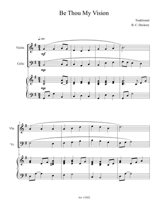 Be Thou My Vision (Violin and Cello Duet with Piano Accompaniment)