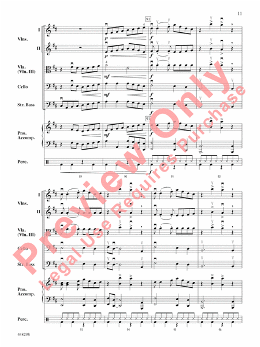 Uno, Dos, Bass! Uno, Dos, Bass! String Orchestra scores gallery preview page 12