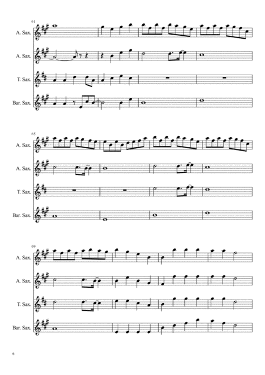 Radioactive Radioactive Woodwind Quartet scores gallery preview page 6