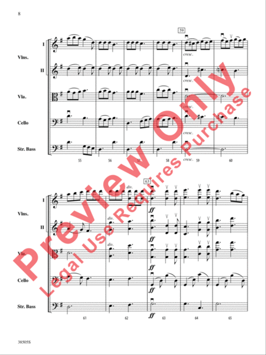 A Wisconsin Tableau String Orchestra scores gallery preview page 9