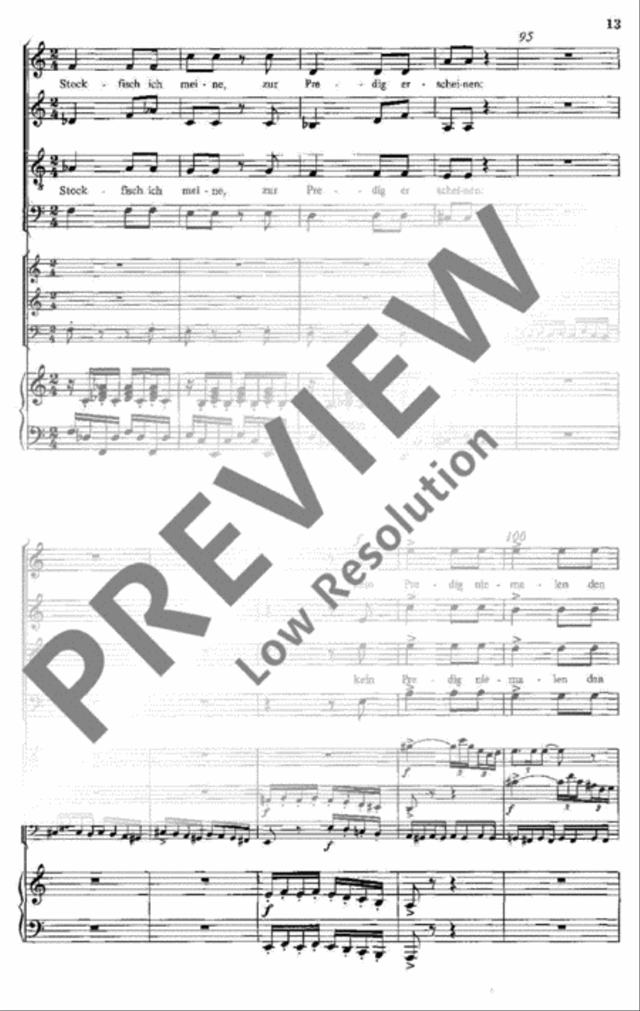 Des Antonius von Padua Fischpredigt 4-Part scores gallery preview page 14