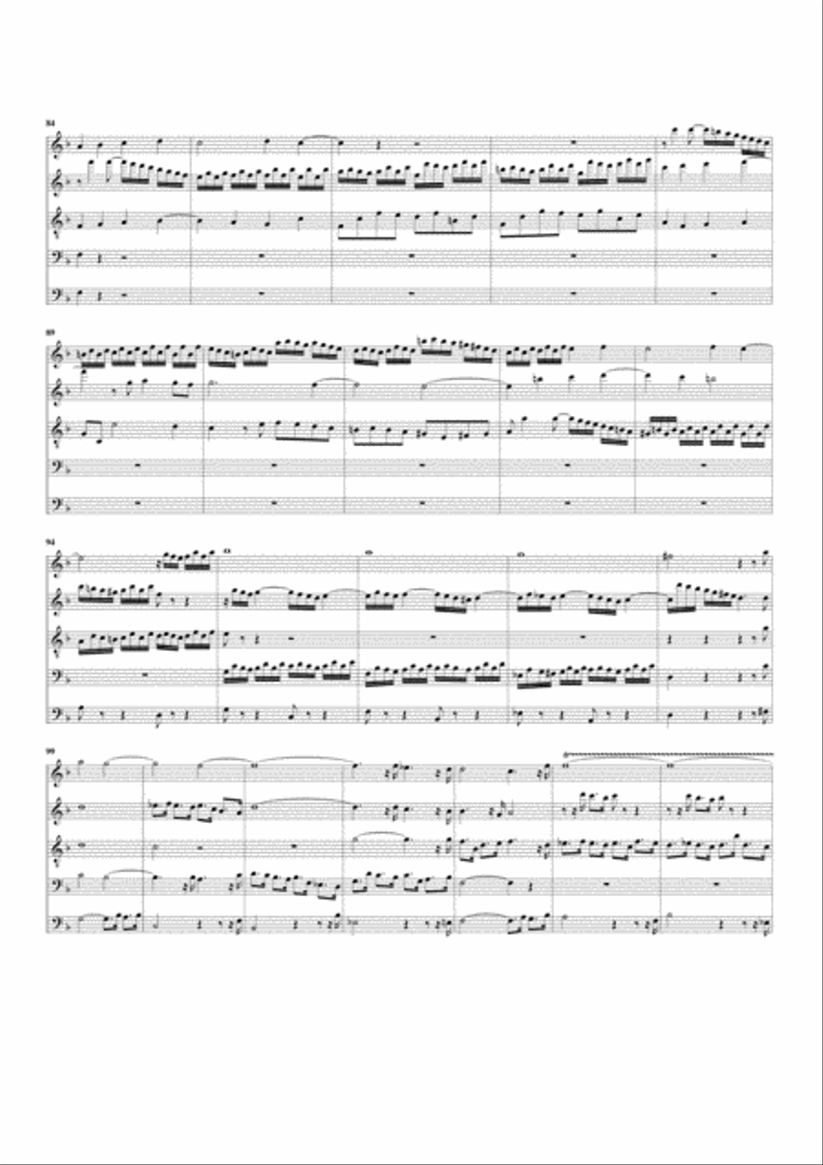 Prelude, BWV 552/I (arrangement for 5 recorders)