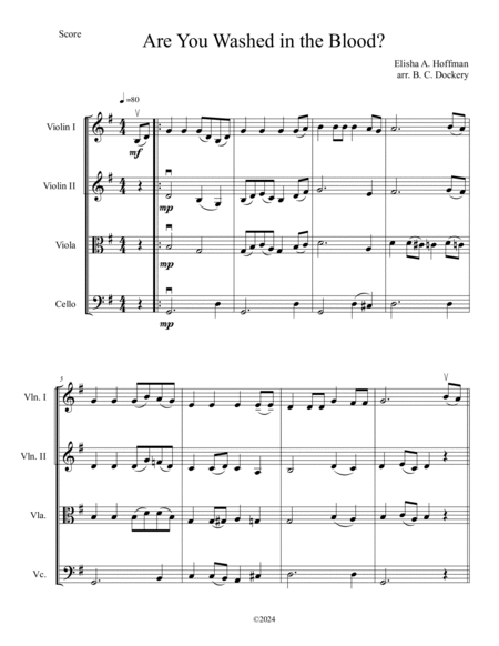 10 Easter Hymns for String Quartet: Volume 2 image number null