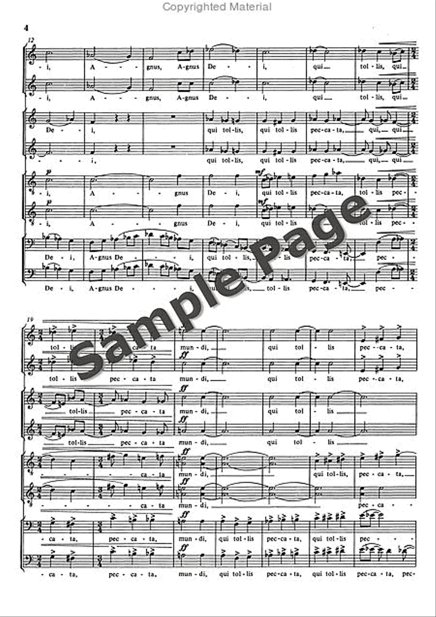 Agnus Dei (1981) Divisi scores gallery preview page 5