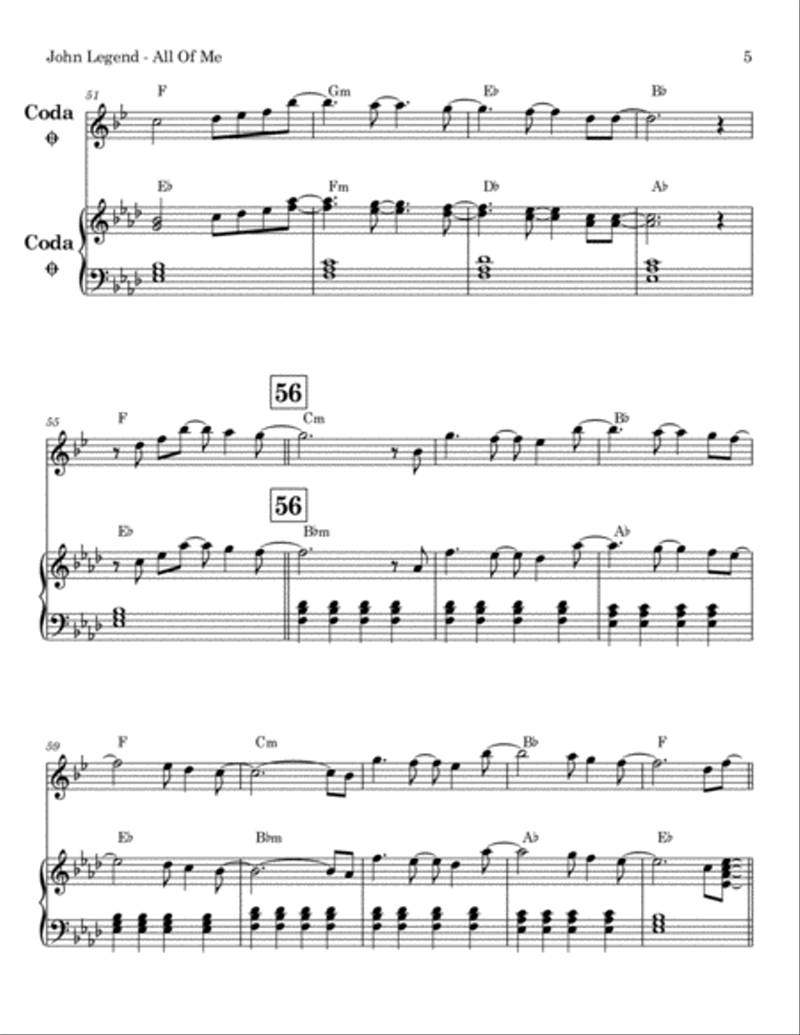 All Of Me All Of Me Tenor Saxophone scores gallery preview page 5