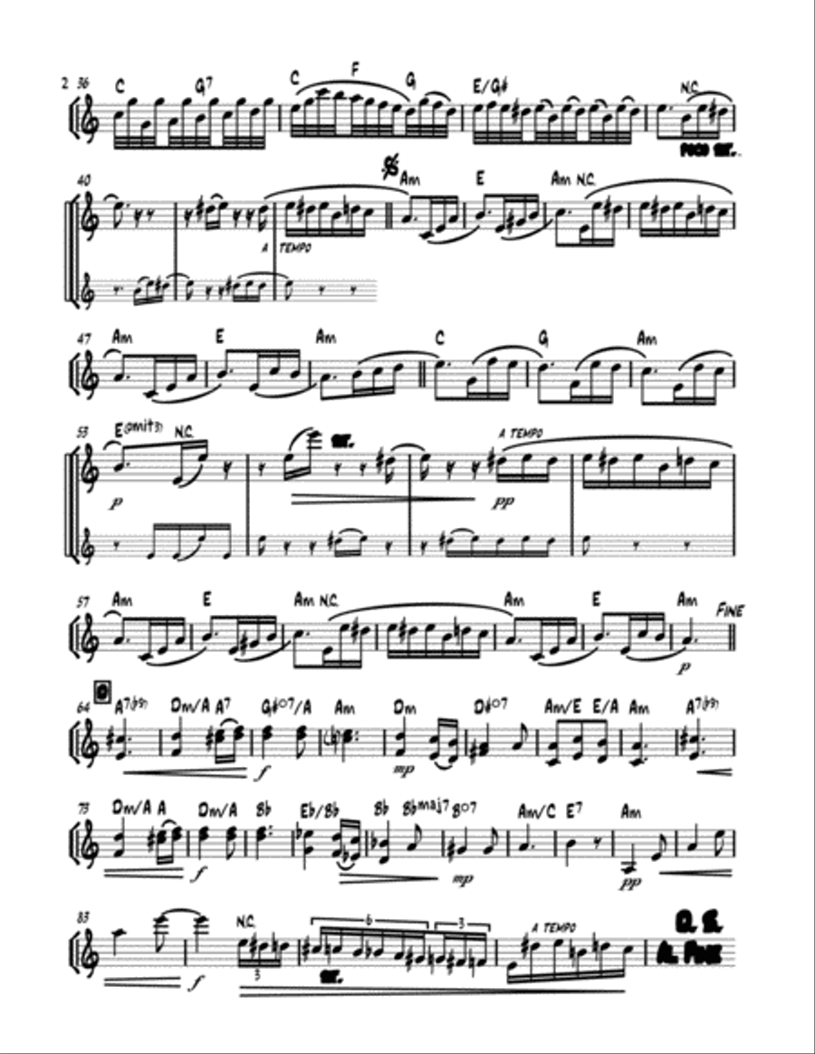 Für Elise (Beethoven) - Bandleader Gig Pack: Lead sheet for C, Bb & Eb instruments Large Ensemble scores gallery preview page 3