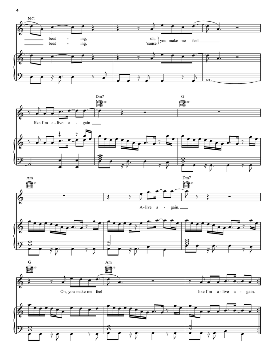 Adventure Of A Lifetime Adventure Of A Lifetime Piano, Vocal, Guitar scores gallery preview page 4