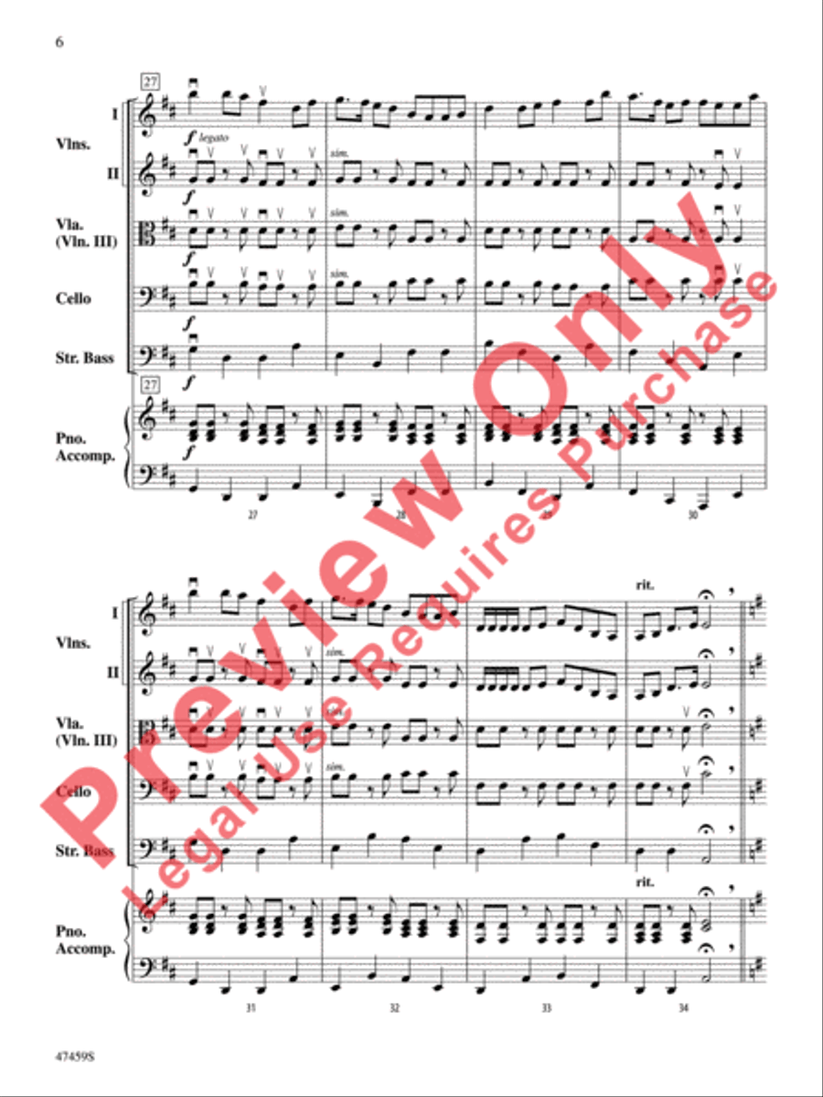 When Robins Dance String Orchestra scores gallery preview page 7