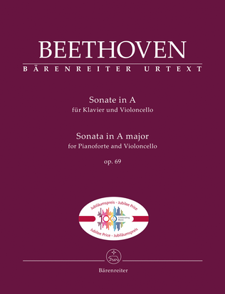 Book cover for Sonata for Pianoforte and Violoncello A major, op. 69