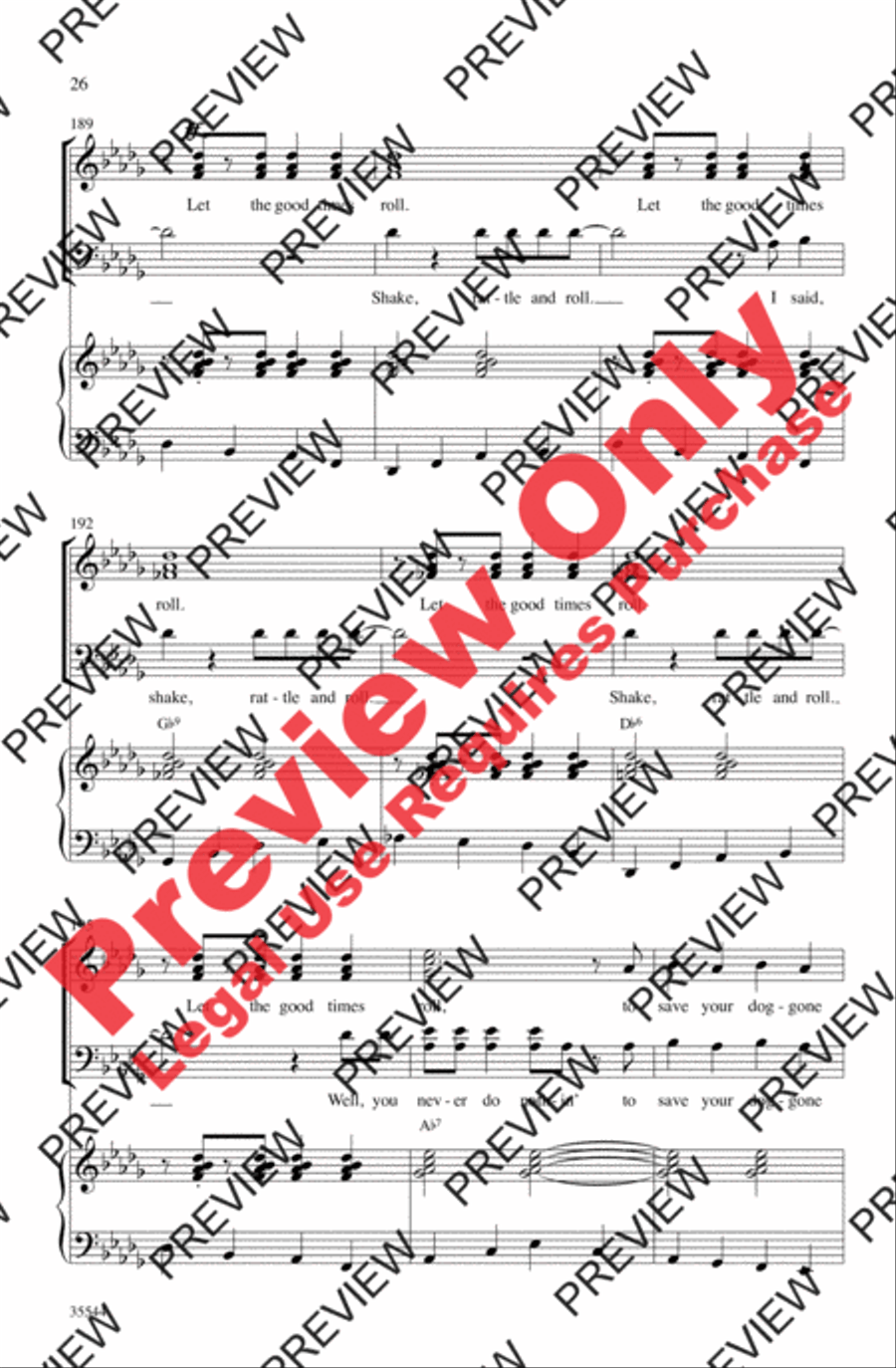 We Love the '50s We Love the '50s 4-Part scores gallery preview page 26