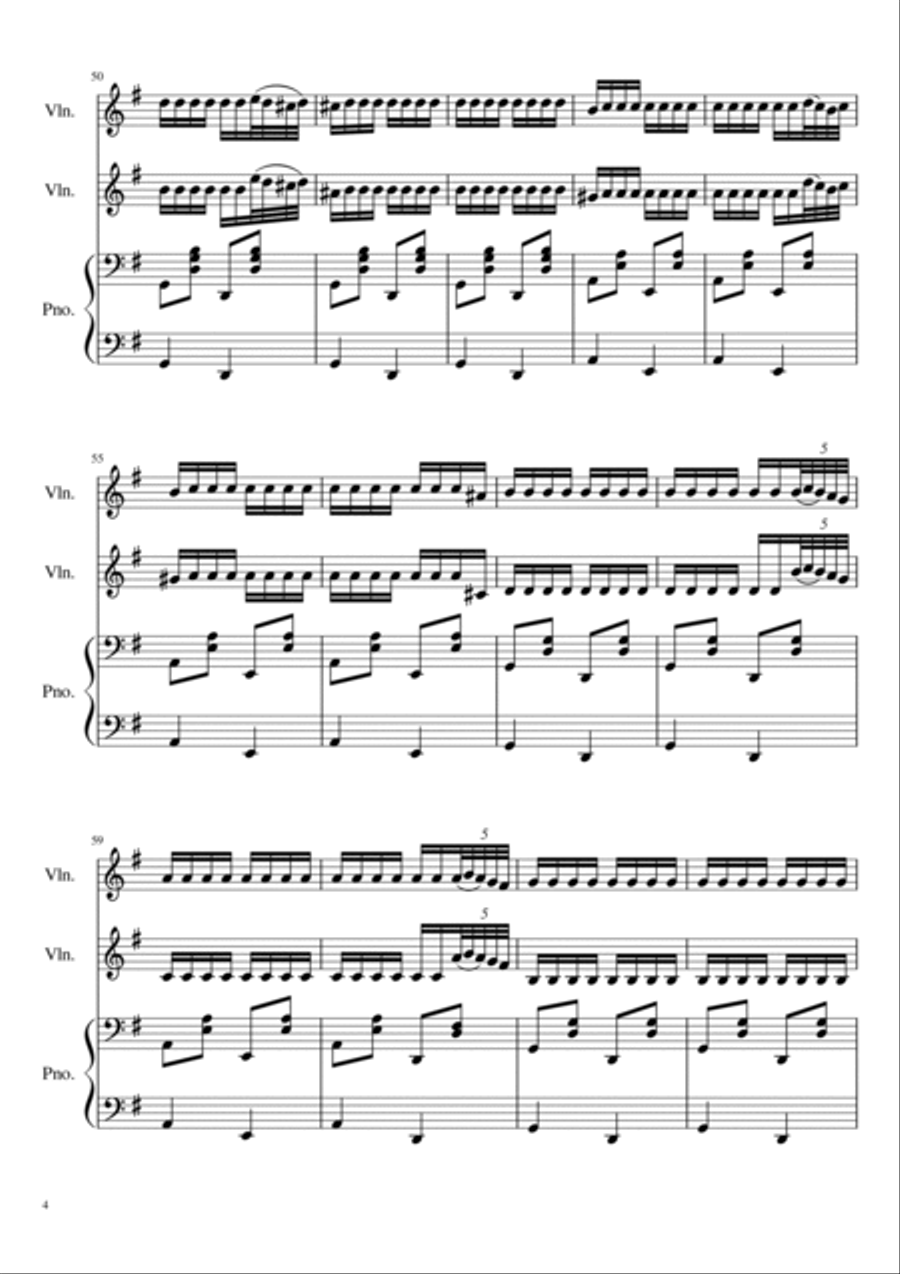 Zorba-dance/Sirtaki String Duet scores gallery preview page 4
