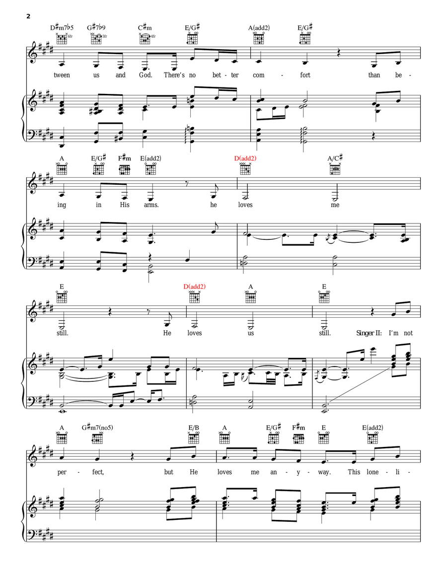 He Loves Me Still Guitar scores gallery preview page 2