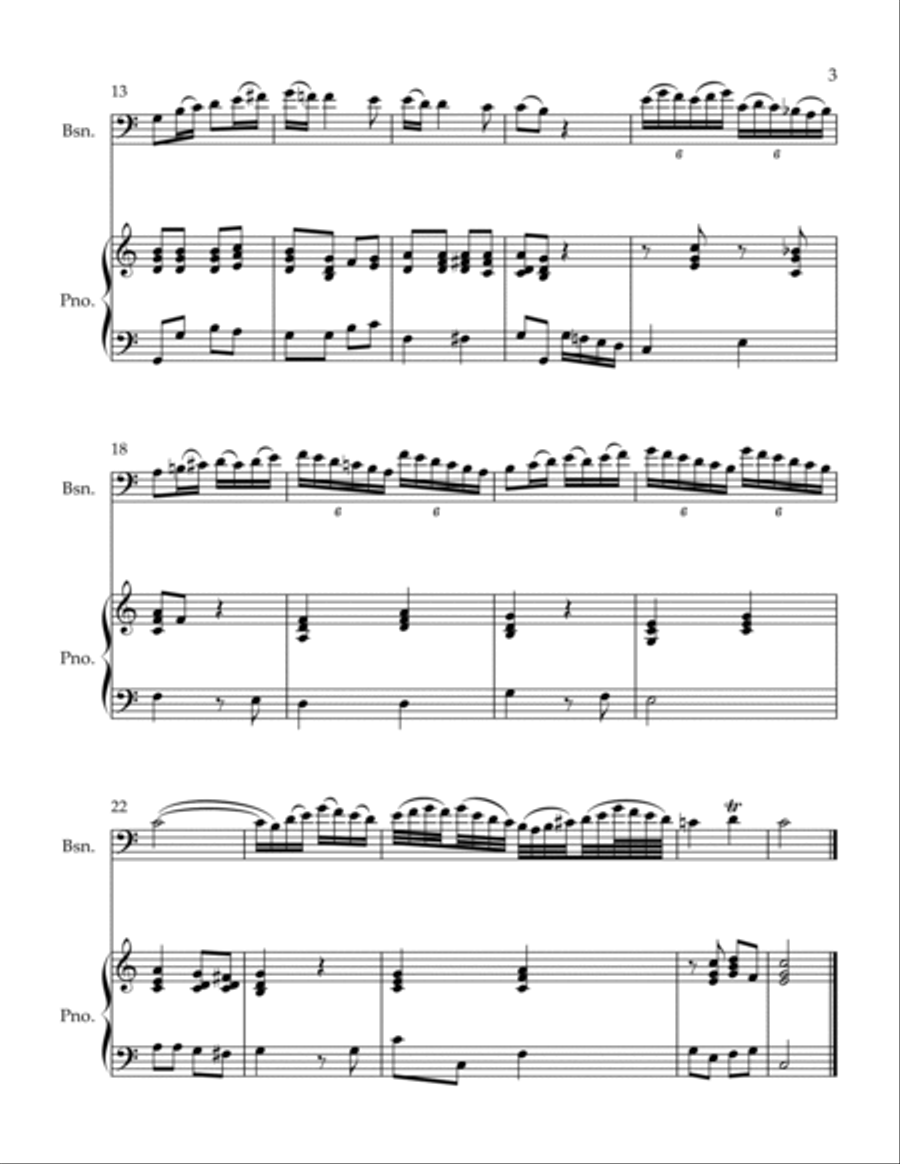 Adagio Bassoon scores gallery preview page 3
