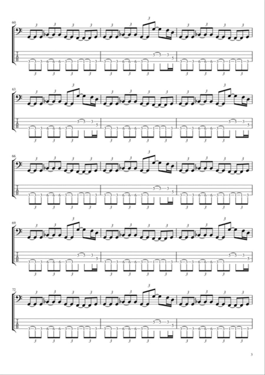 Fairies Wear Boots (interpolating Jack The Stripper) Guitar Tablature scores gallery preview page 3