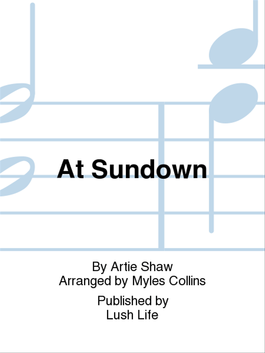 At Sundown Big Band scores gallery preview page 1