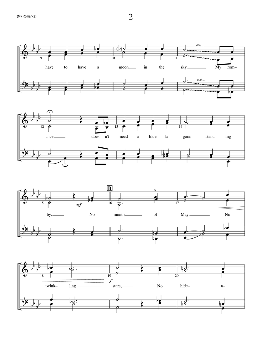 My Romance SSAA scores gallery preview page 2