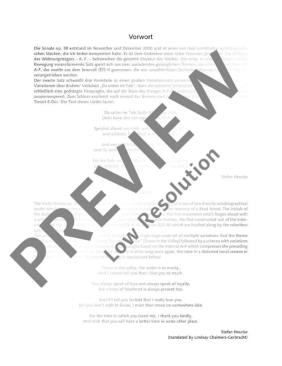 Sonate No. 1 Violin Solo scores gallery preview page 5