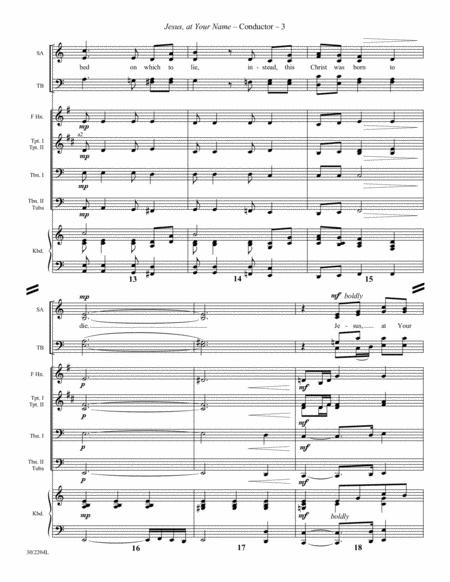 Jesus, at Your Name - Brass Score/Parts
