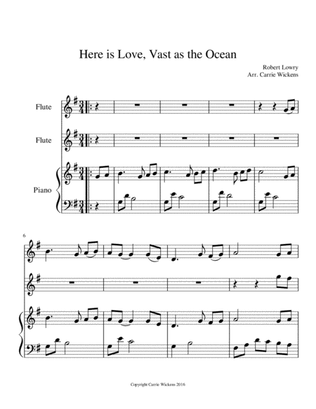 Book cover for Here is Love, Vast as the Ocean