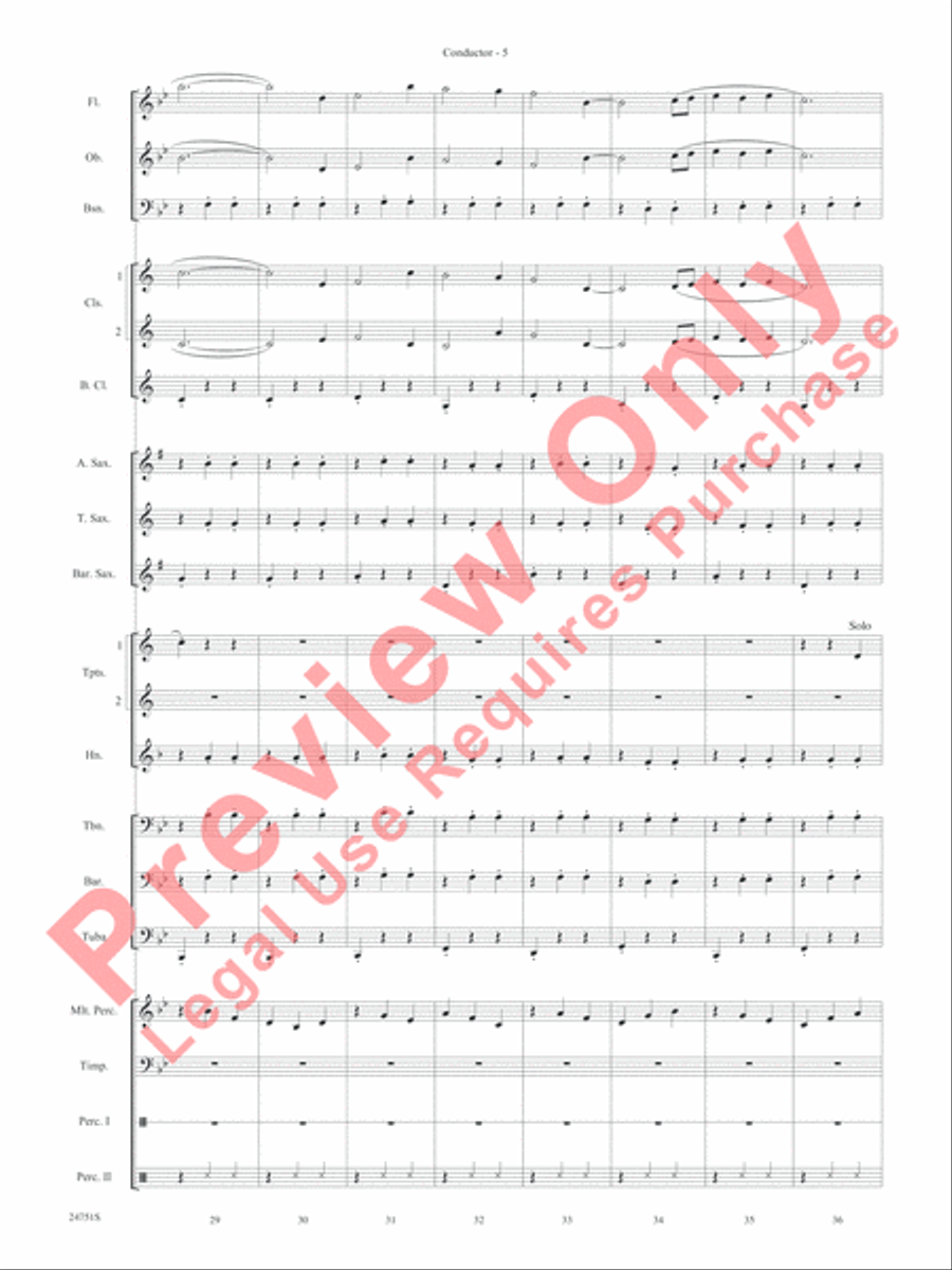 Harry Potter and the Goblet of Fire, Selections from Concert Band scores gallery preview page 8