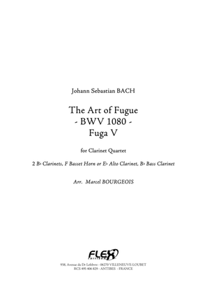 Book cover for The Art of Fugue BWV1080 - Fuga V