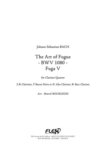 The Art of Fugue BWV1080 - Fuga V image number null
