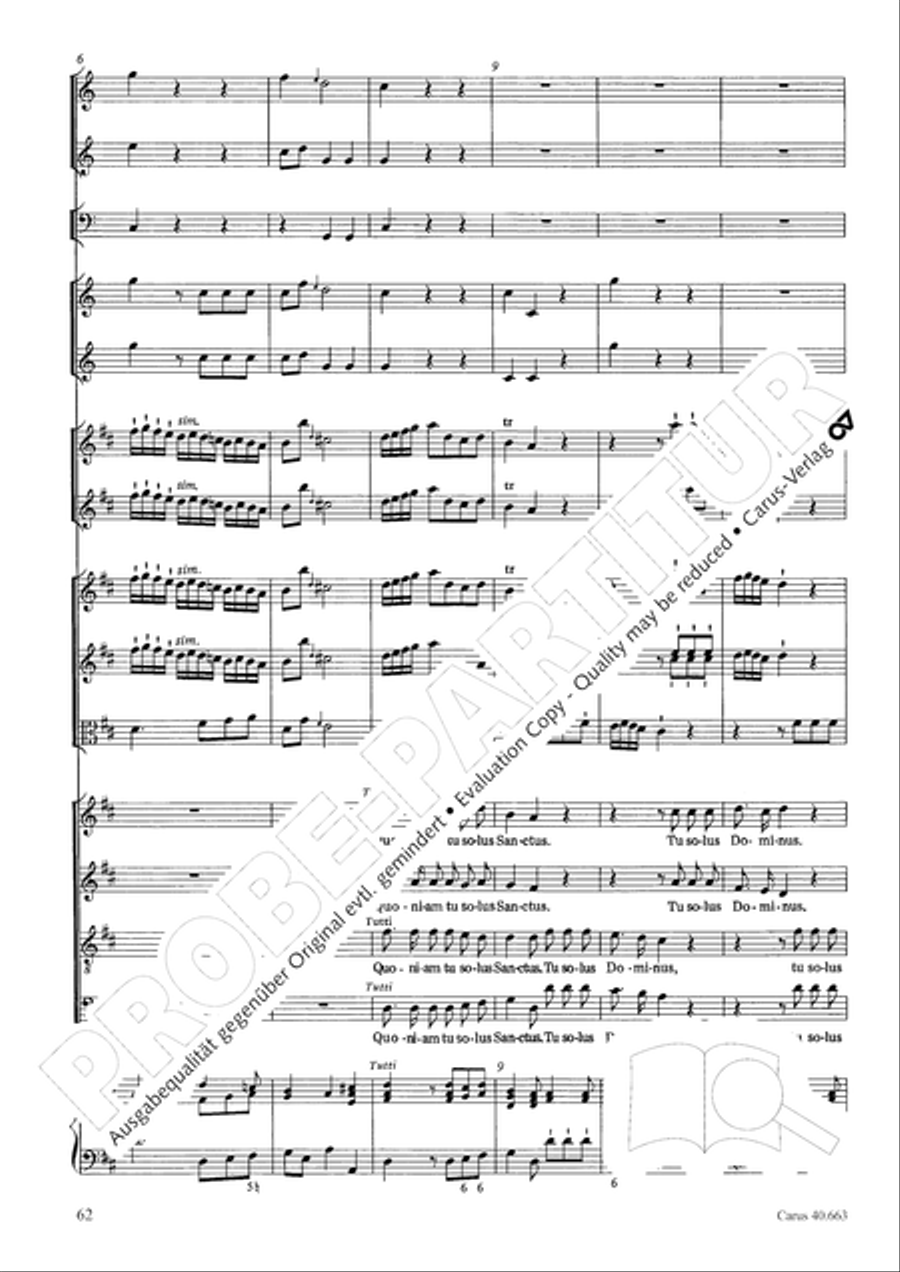 Mass in D minor (Missa in d) ATB scores gallery preview page 78