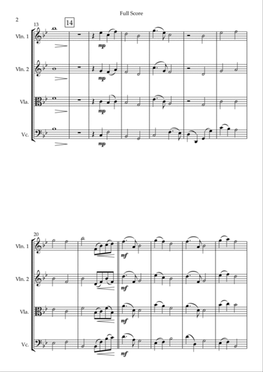 Perhaps Love String Quartet scores gallery preview page 2