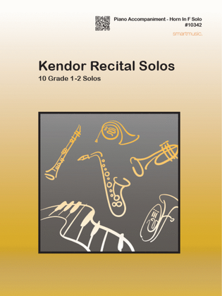 Book cover for Kendor Recital Solos - Horn In F - Piano Accompaniment