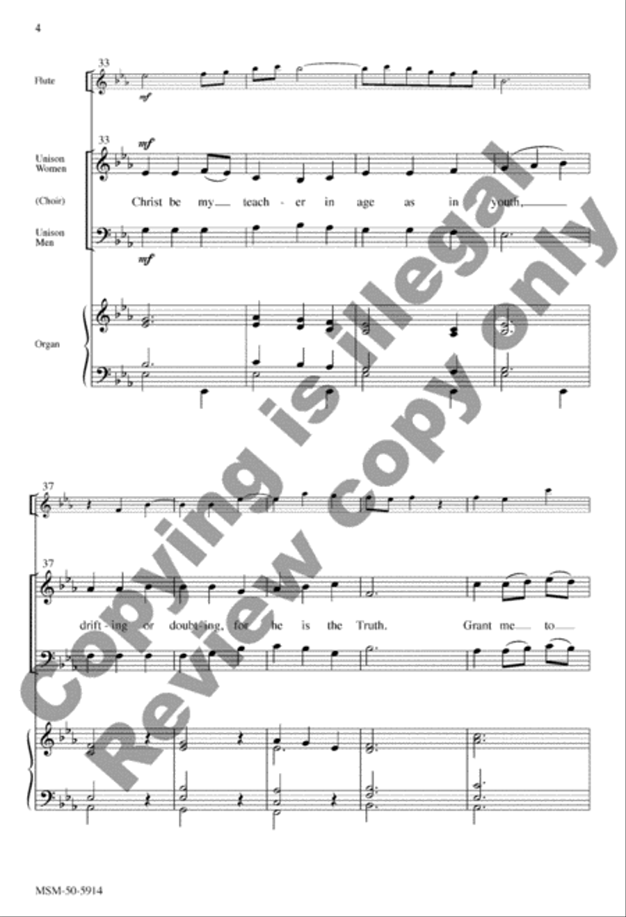 Christ, Be My Leader 2-Part scores gallery preview page 4
