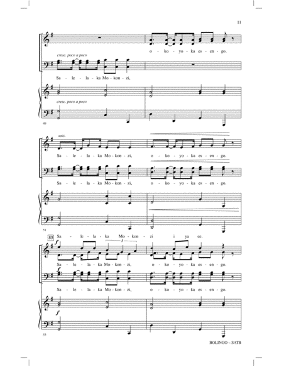 Bolingo 4-Part scores gallery preview page 9
