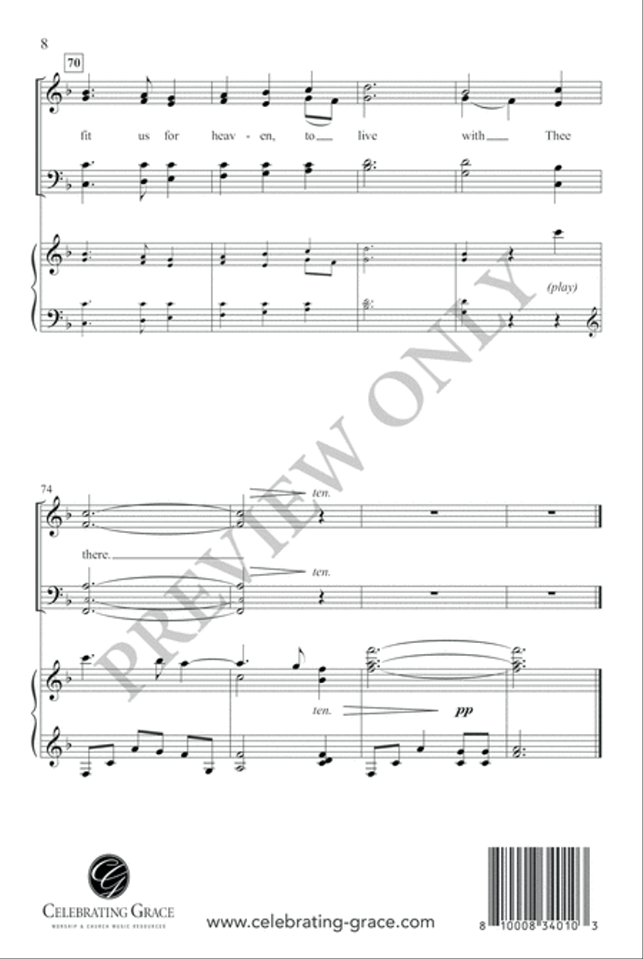Away in a Manger 4-Part scores gallery preview page 7