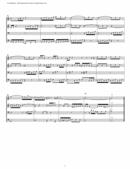 Prelude 18 from Well-Tempered Clavier, Book 1 (Double Reed Quartet) image number null