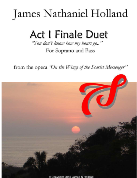 Operatic Scene and Love Duet for Soprano and Bass, Act I Finale from "On the Wings of the Scarlet Me image number null
