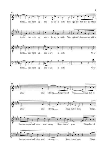 Listening -  a cappella SATB image number null