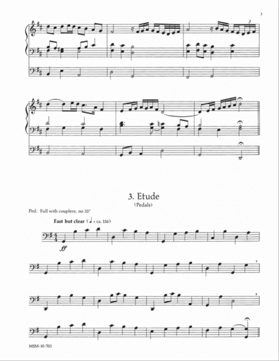 Partita on Hymn to Joy Organ scores gallery preview page 3