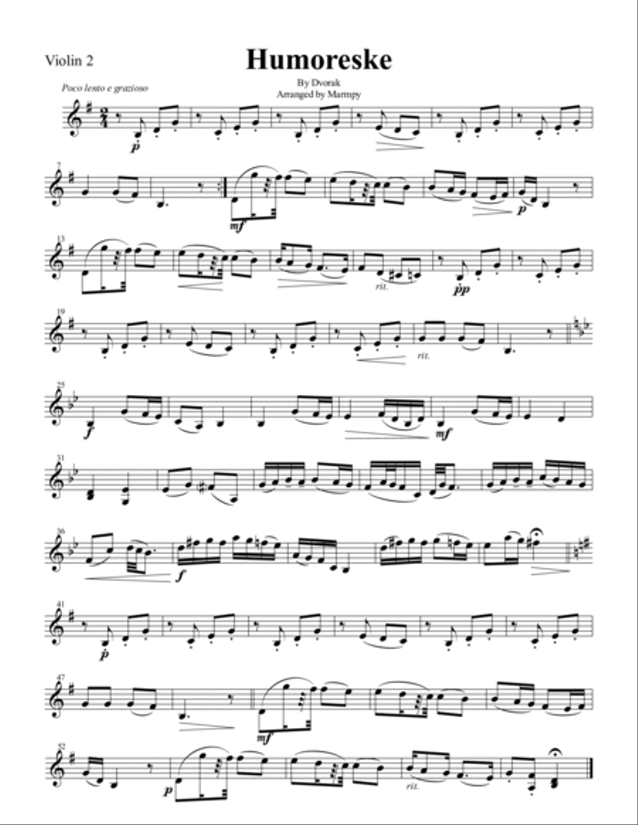 Humoresque hotsell dvorak violin