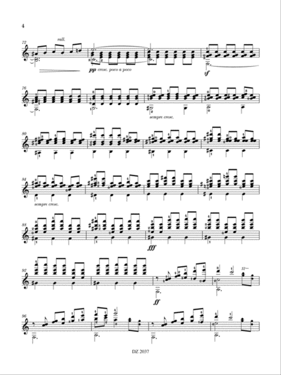 Matin de brume Classical Guitar scores gallery preview page 4