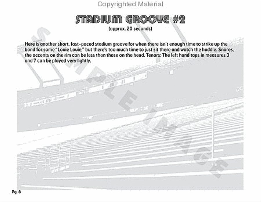 Stadium 54 Percussion scores gallery preview page 29