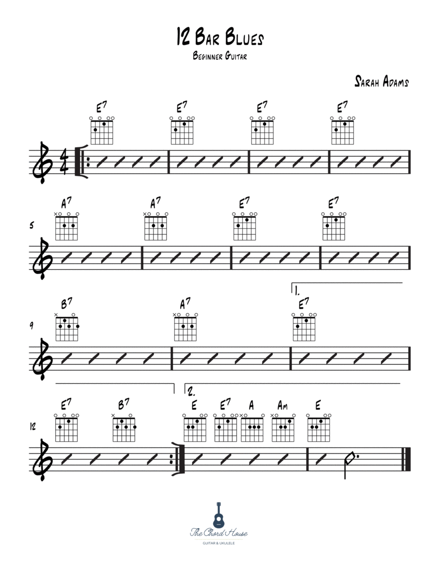 Easy 12 bar blues top