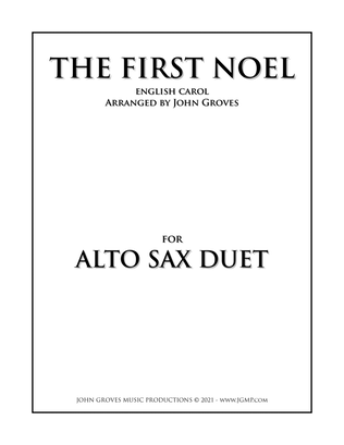 Book cover for The First Noel - Alto Sax Duet