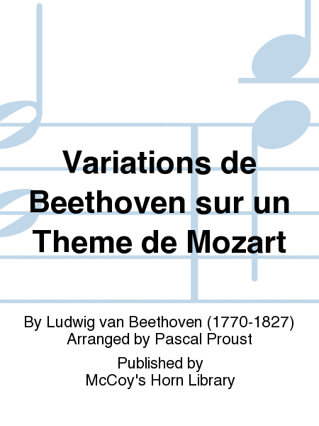 Variations de Beethoven sur un Theme de Mozart