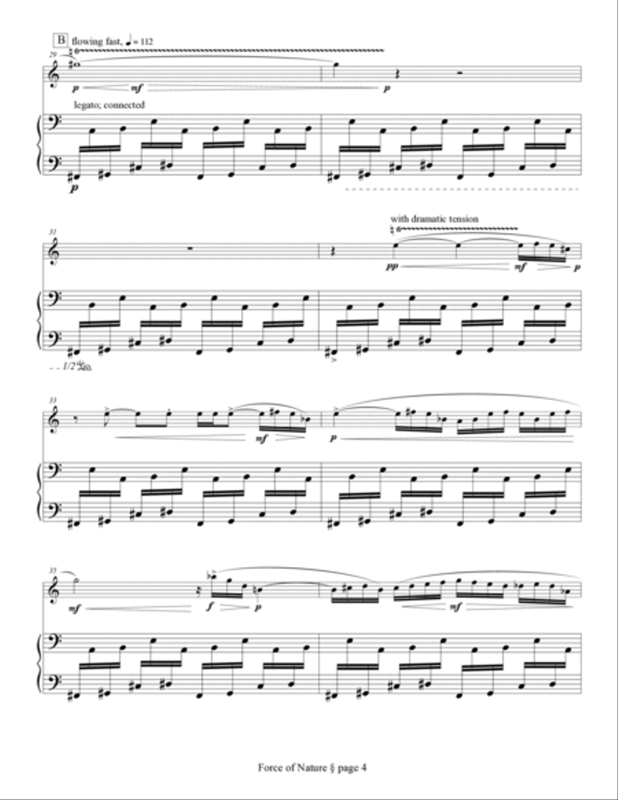 Force of Nature Flute Solo scores gallery preview page 6