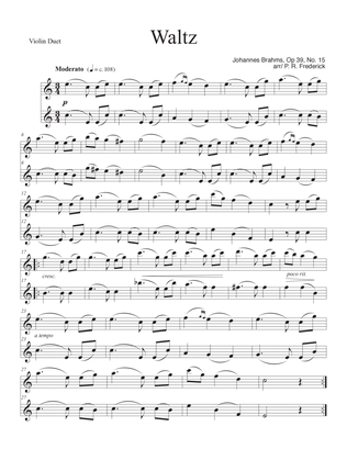 Waltz In Ab Major Op 39, No. 15