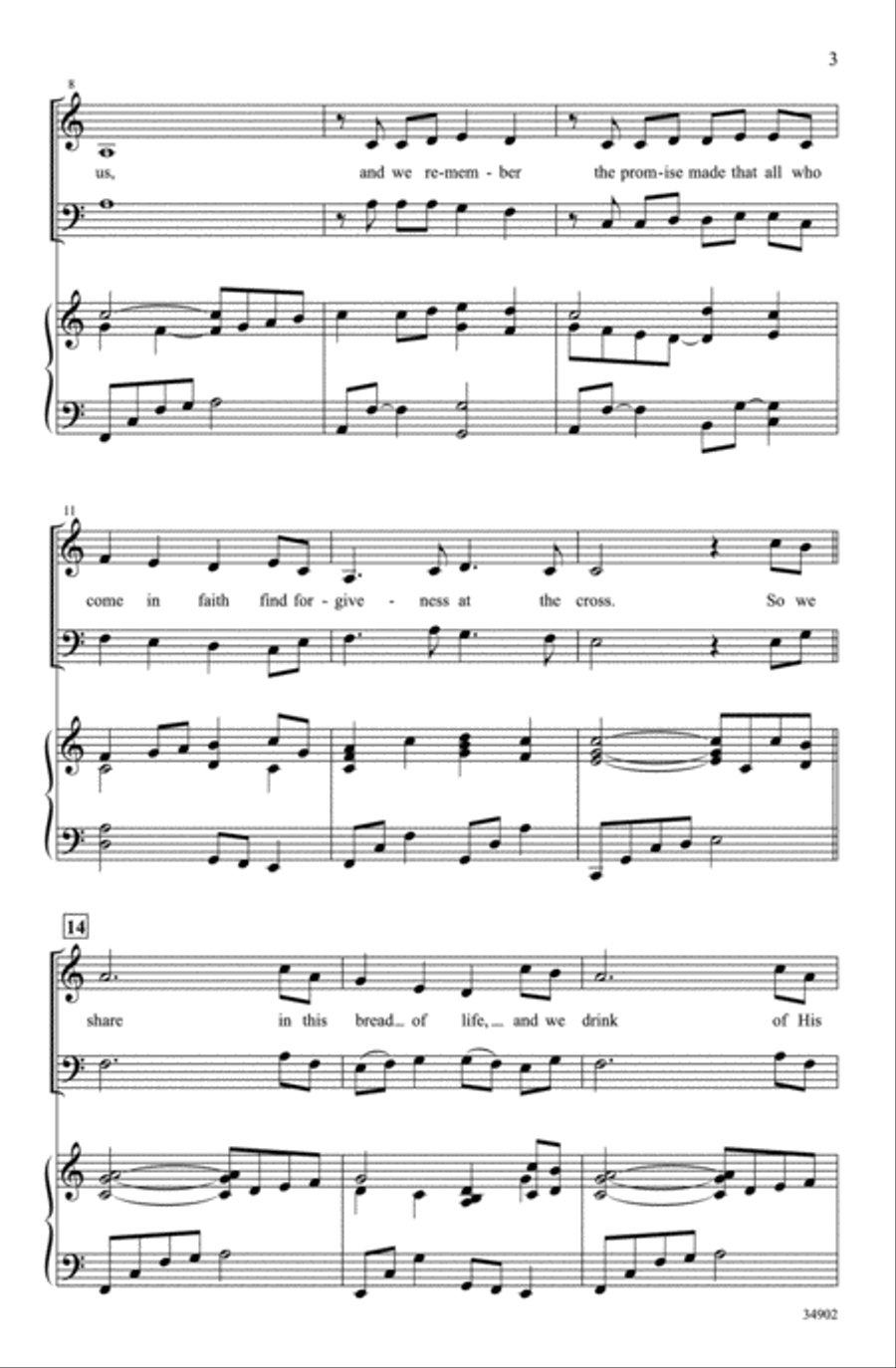 Behold the Lamb Behold the Lamb 2-Part scores gallery preview page 3