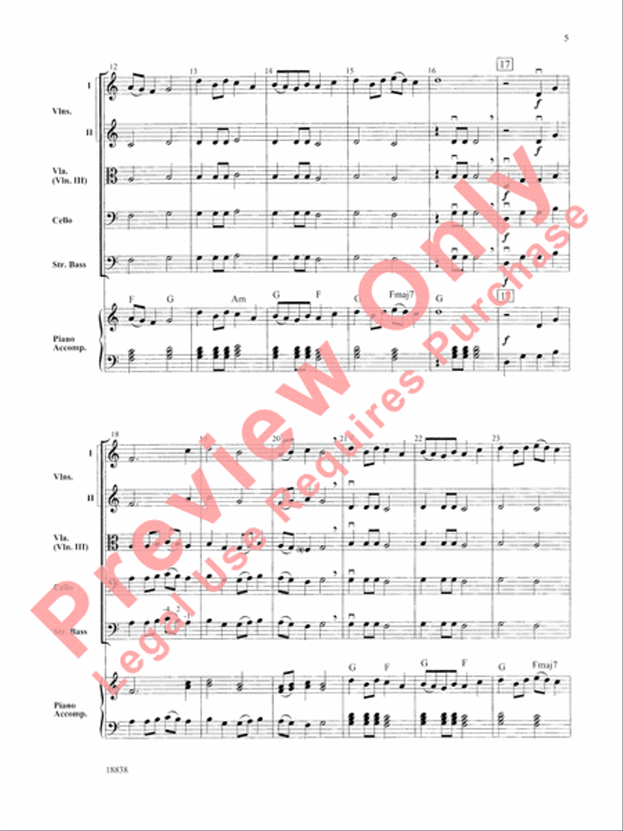 Two Modal Sketches String Orchestra scores gallery preview page 6