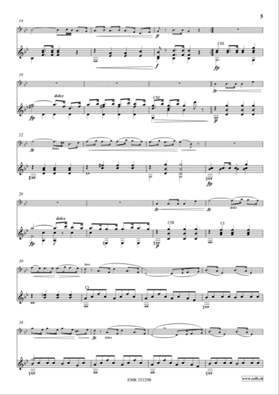 2 Marches Bass Recorder scores gallery preview page 5
