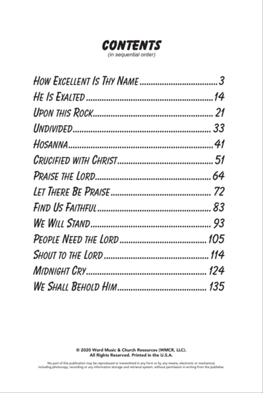 Songs the Church Loves to Sing - Choral Book 4-Part scores gallery preview page 3