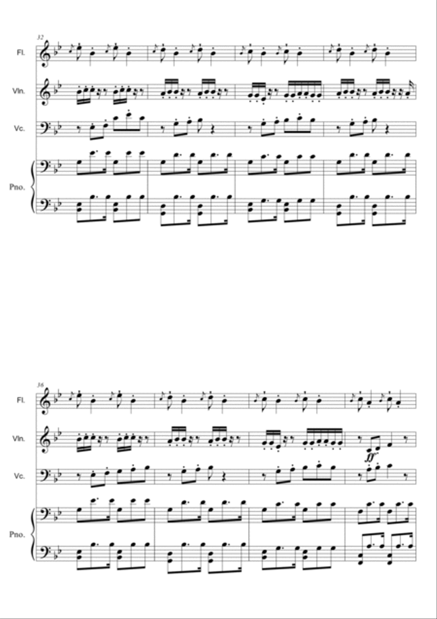 Les Jours Tristes Small Ensemble scores gallery preview page 5
