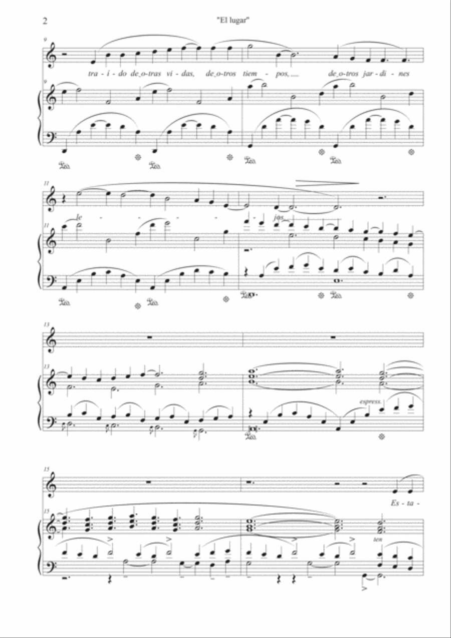 El lugar (A minor) El lugar (A minor) Small Ensemble scores gallery preview page 2